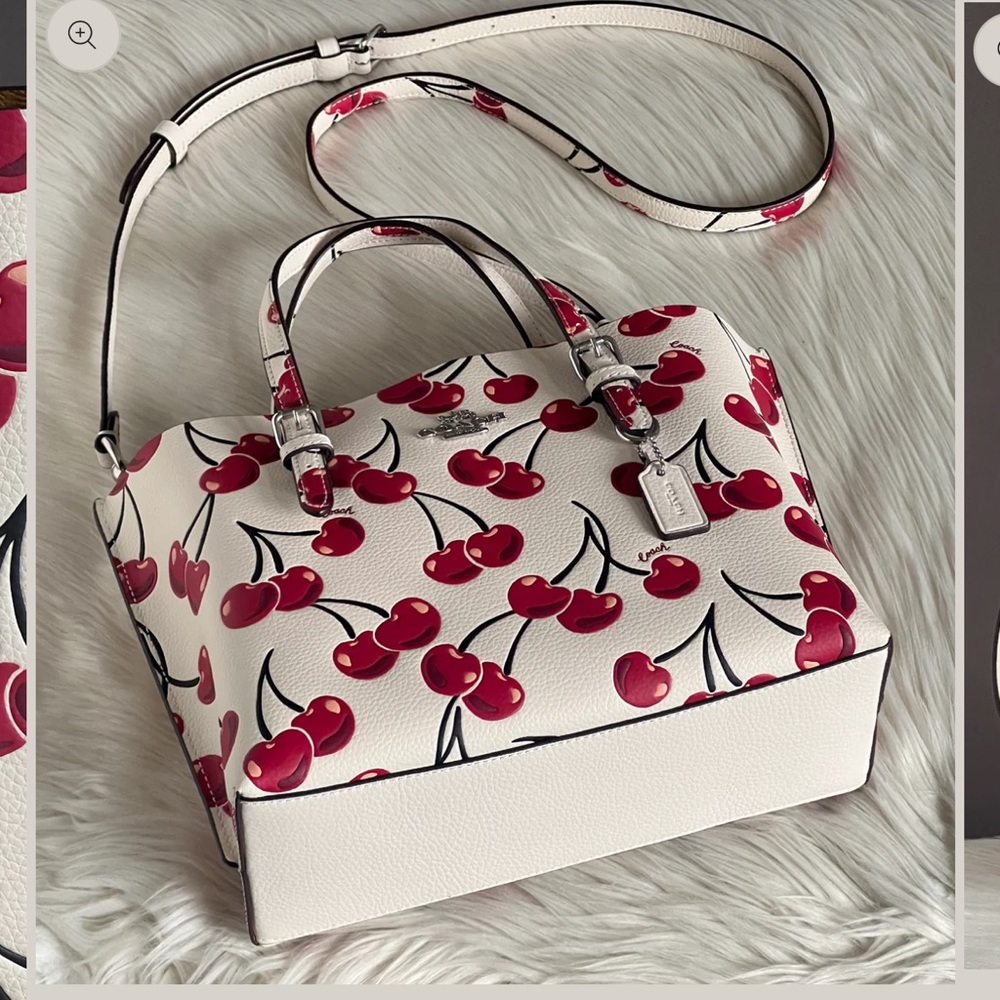 MOLLIE TOTE BAG 25 WITH CHERRY PRINT
Color: SV/Chalk Multi - Picture 6 of 16